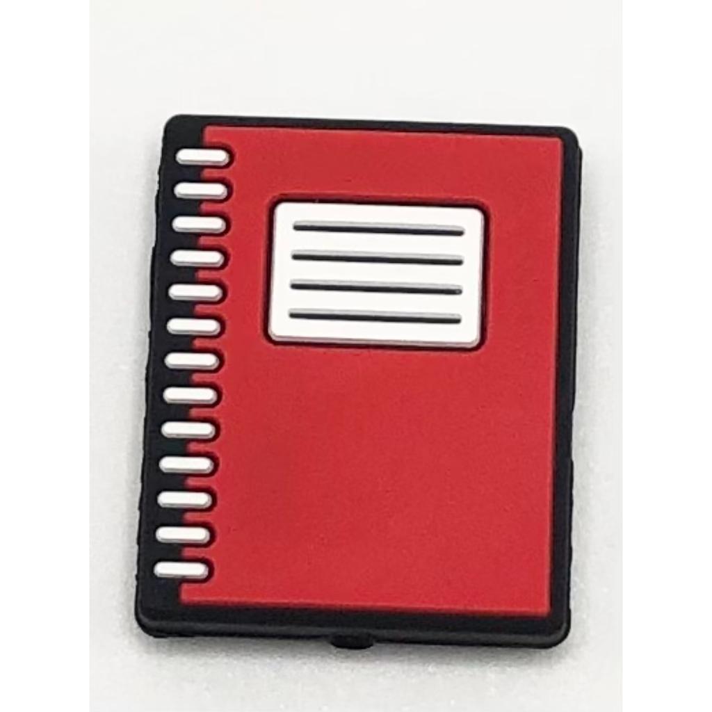 Notebook Red Silicone Focal Beads