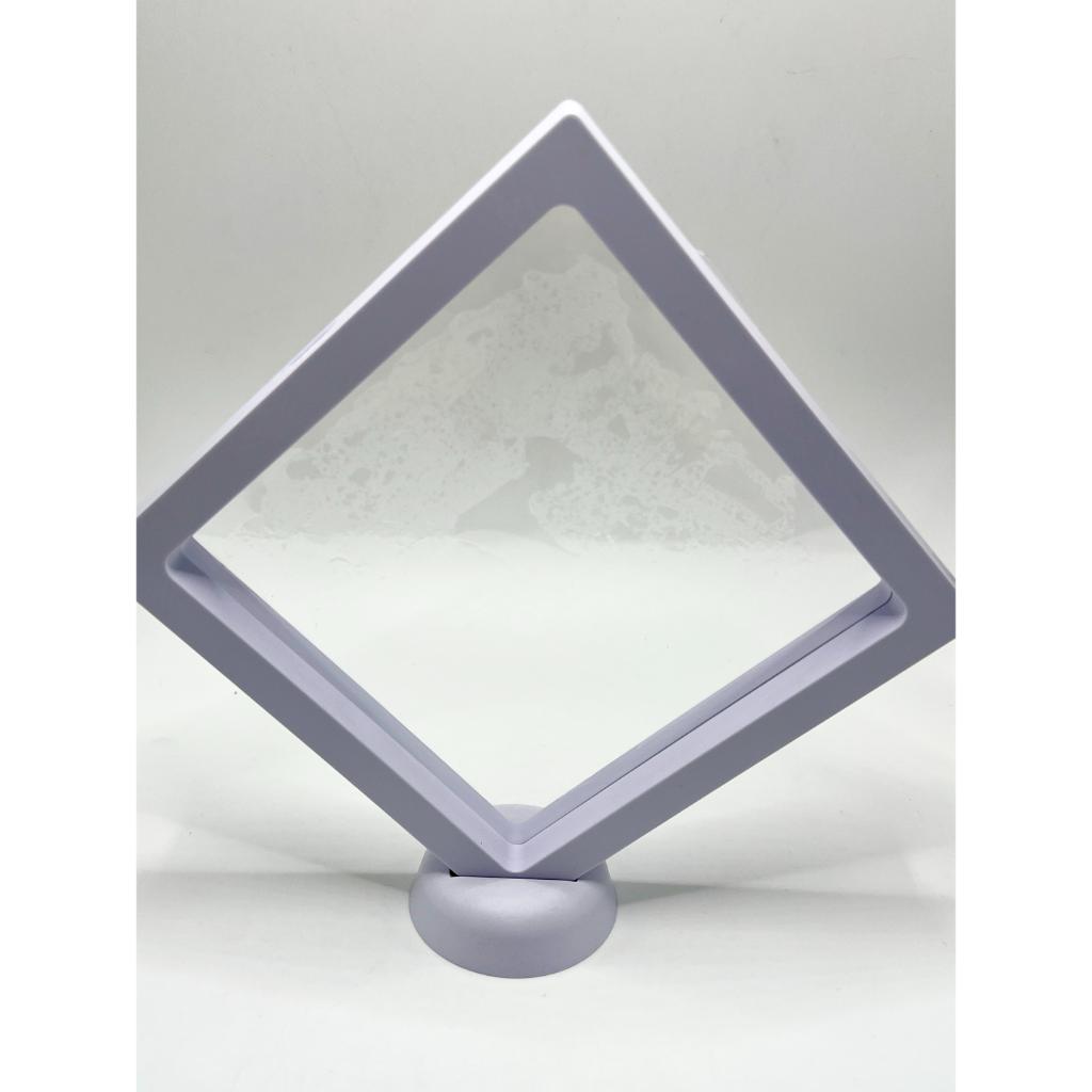 Floating Frame Display Box, Suspension Jewelry Storage, Clear PE Film, 14mm
