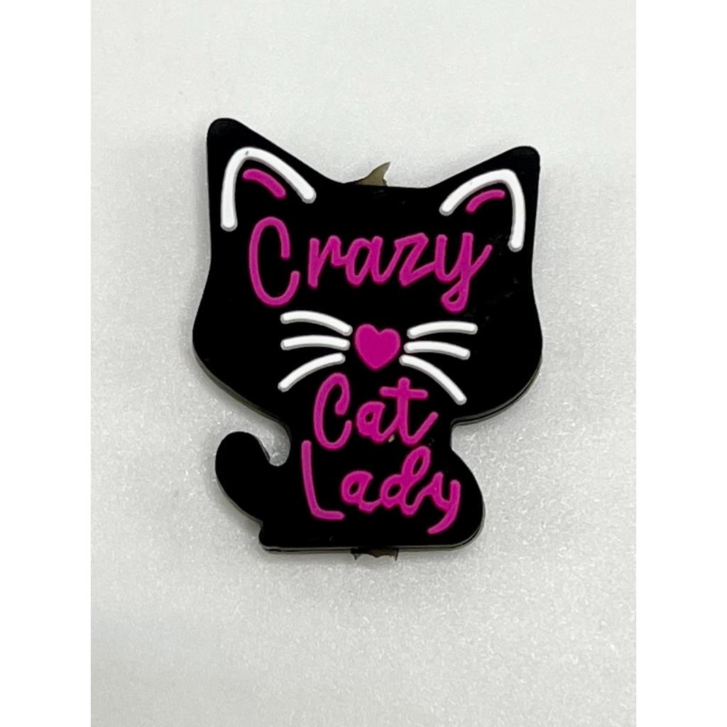 Cat Crazy Lady Silicone Focal Beads