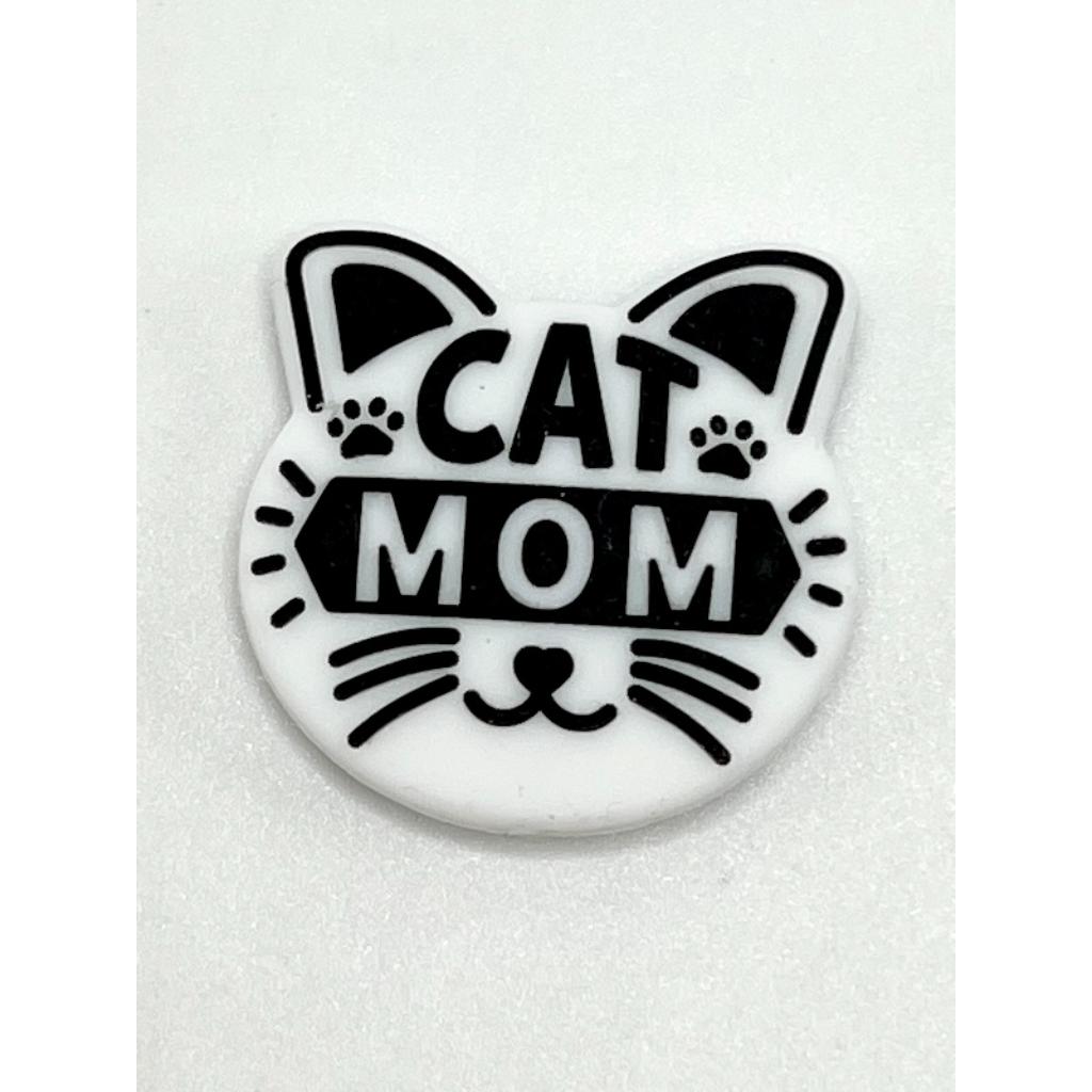 Face Paw Pet Cat Mom Silicone Focal Beads