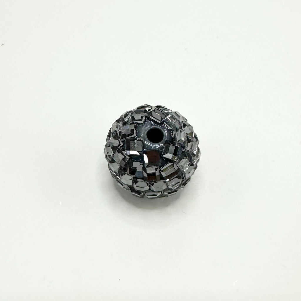 Sparkling Disco Ball Beads, 16mm Acrylic Beads with Crystal Rhinestones, Disco Ball Shape