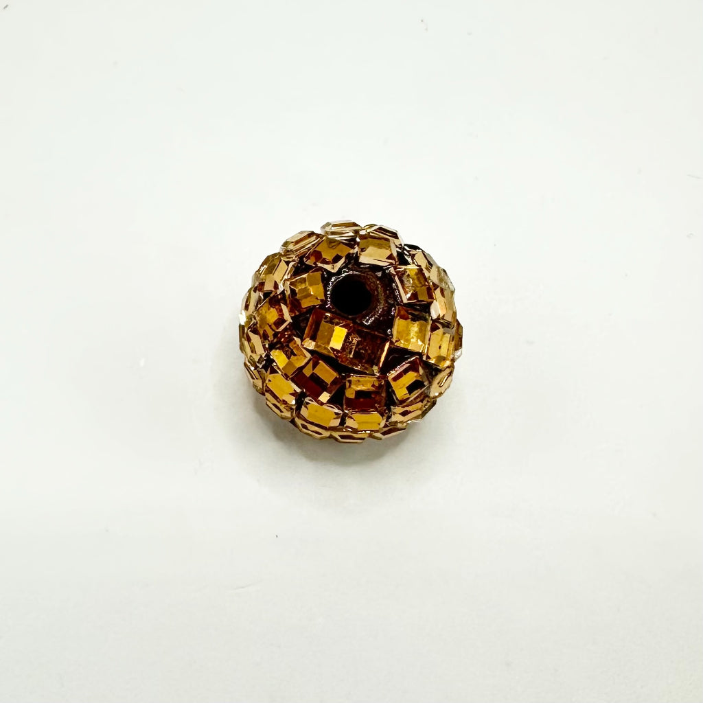 Sparkling Disco Ball Beads, 16mm Acrylic Beads with Crystal Rhinestones, Disco Ball Shape