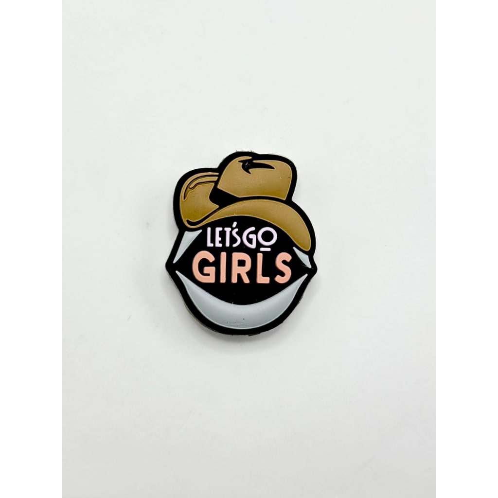 Big Mouth Cowboy Hat Let's Go Girls Silicone Focal Beads