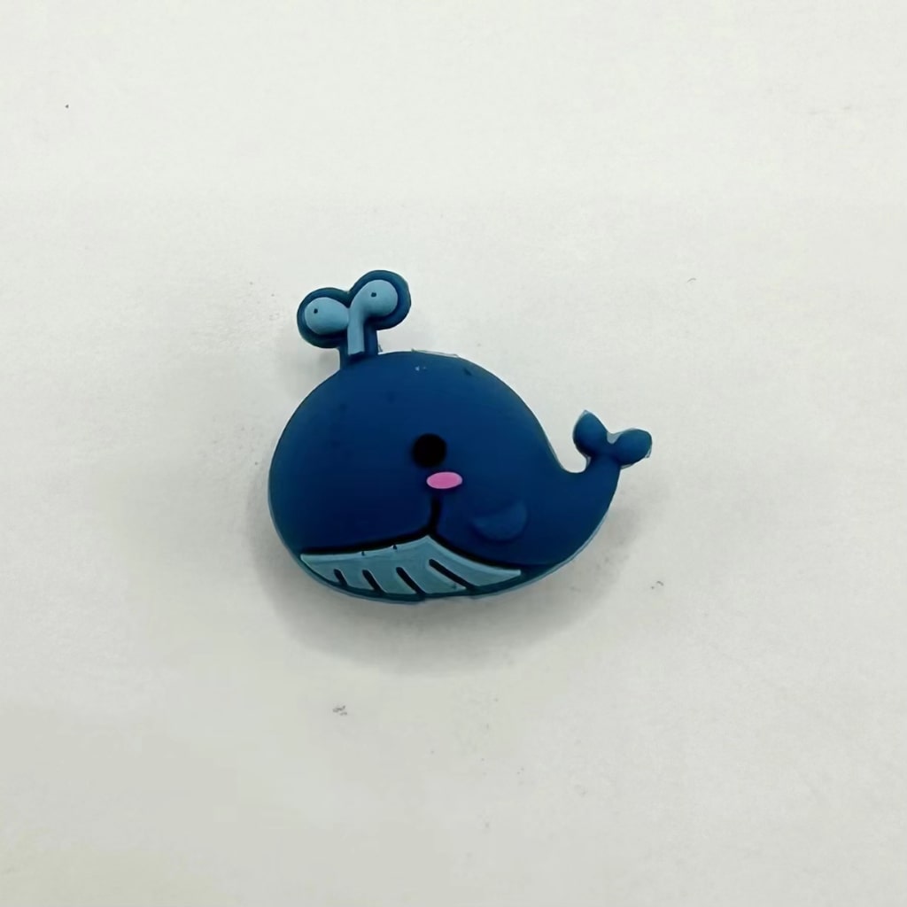 Blue Whale 3D Cute Silicone Focal Beads