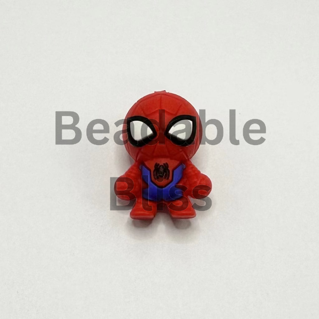 3D Little Cute Web Hero Silicone Focal Beads