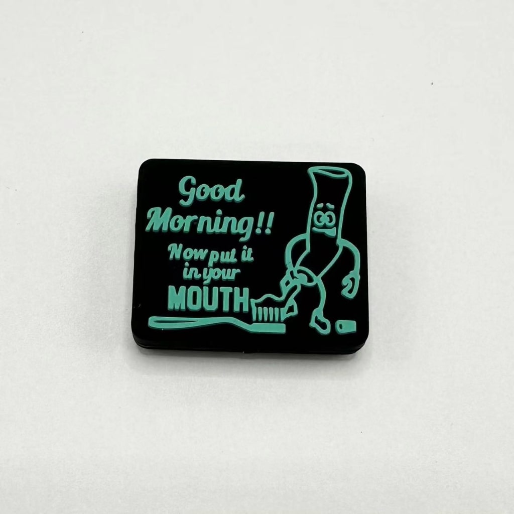 Now Put it in your Mouth Good Morning Silicone Focal Beads