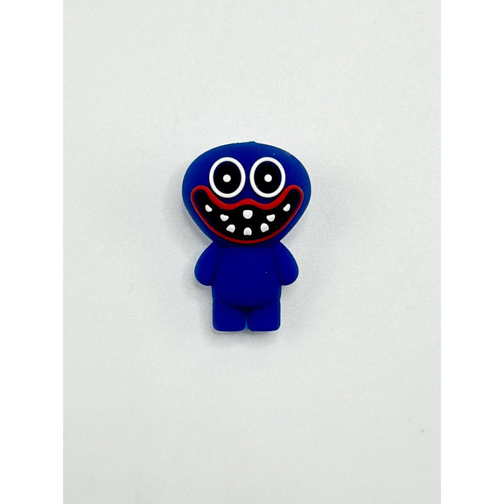 Cute Little Blue Monster And 3D Ugly With A Big Mouth Silicone Focal Beads