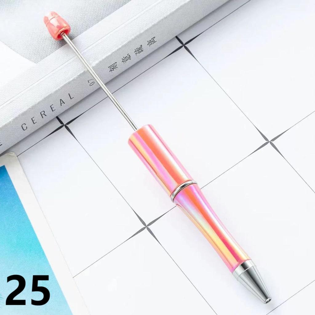 Beadable Pens with UV Coating and Glossy Finish Beaded Pens
