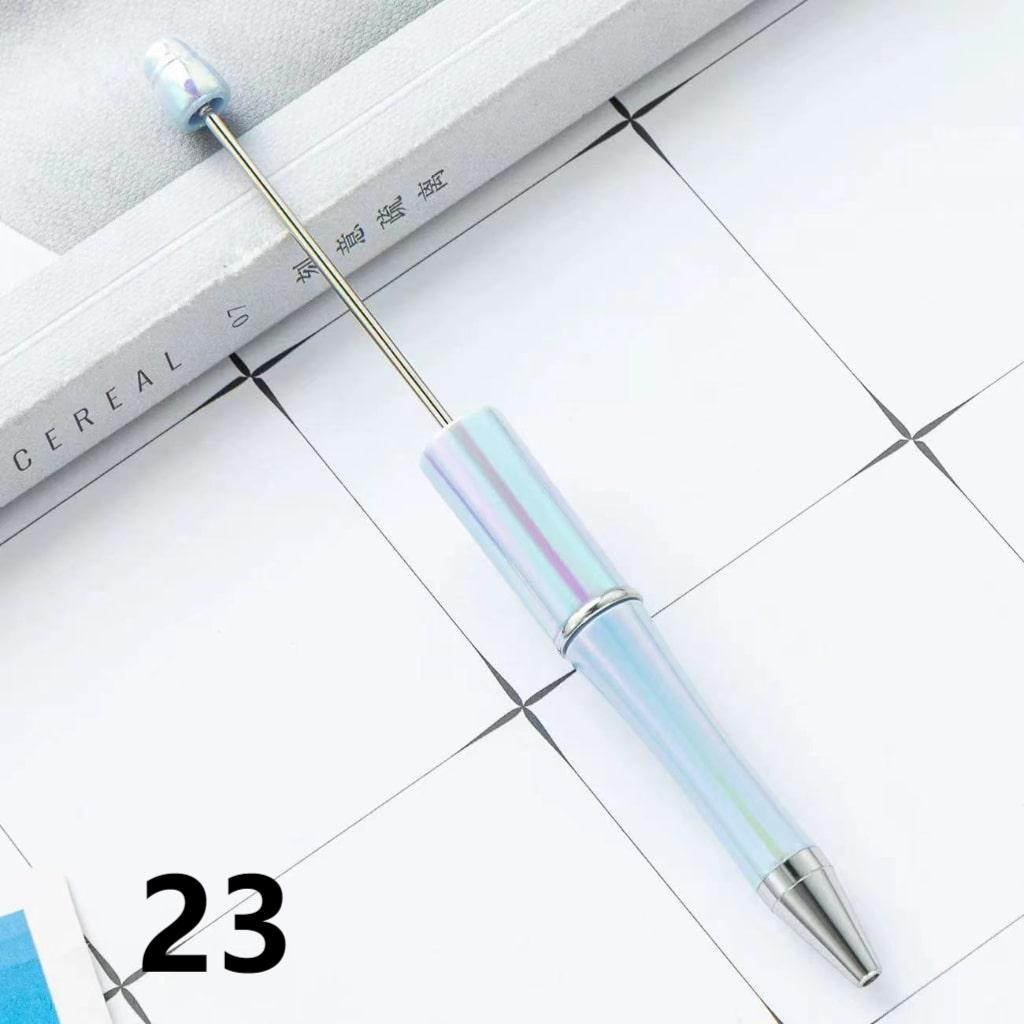 Beadable Pens with UV Coating and Glossy Finish Beaded Pens