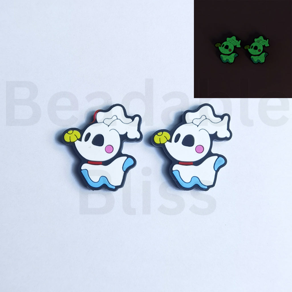 Luminous Cute Zer Hollow Night Silicone Focal Beads