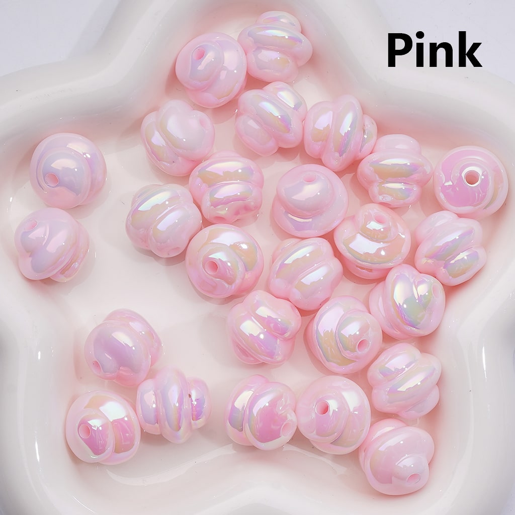 Luminous Ice Cream UV Coating Acrylic Bead 17*17MM (Single Color is available for 200pcs Whole bag)