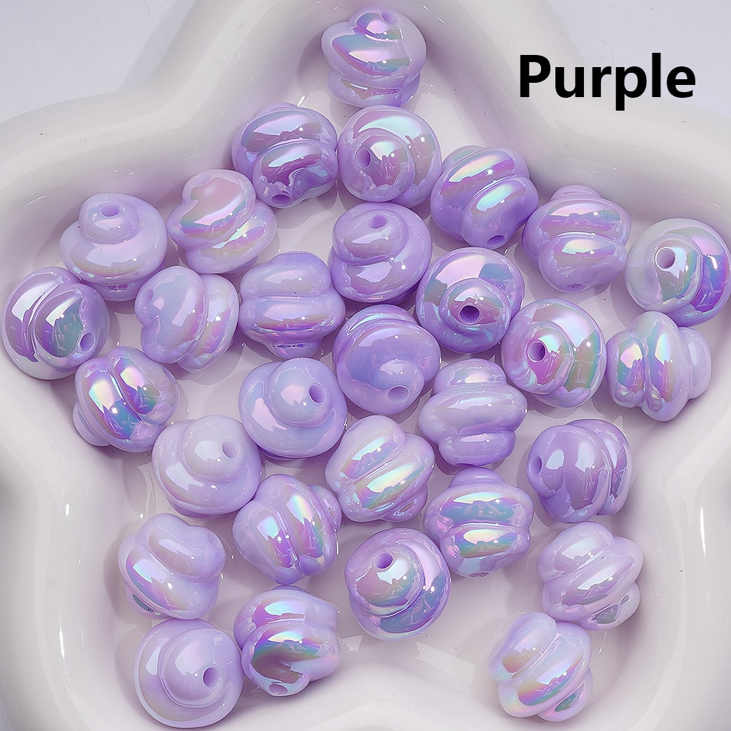 Luminous Ice Cream UV Coating Acrylic Bead 17*17MM (Single Color is available for 200pcs Whole bag)