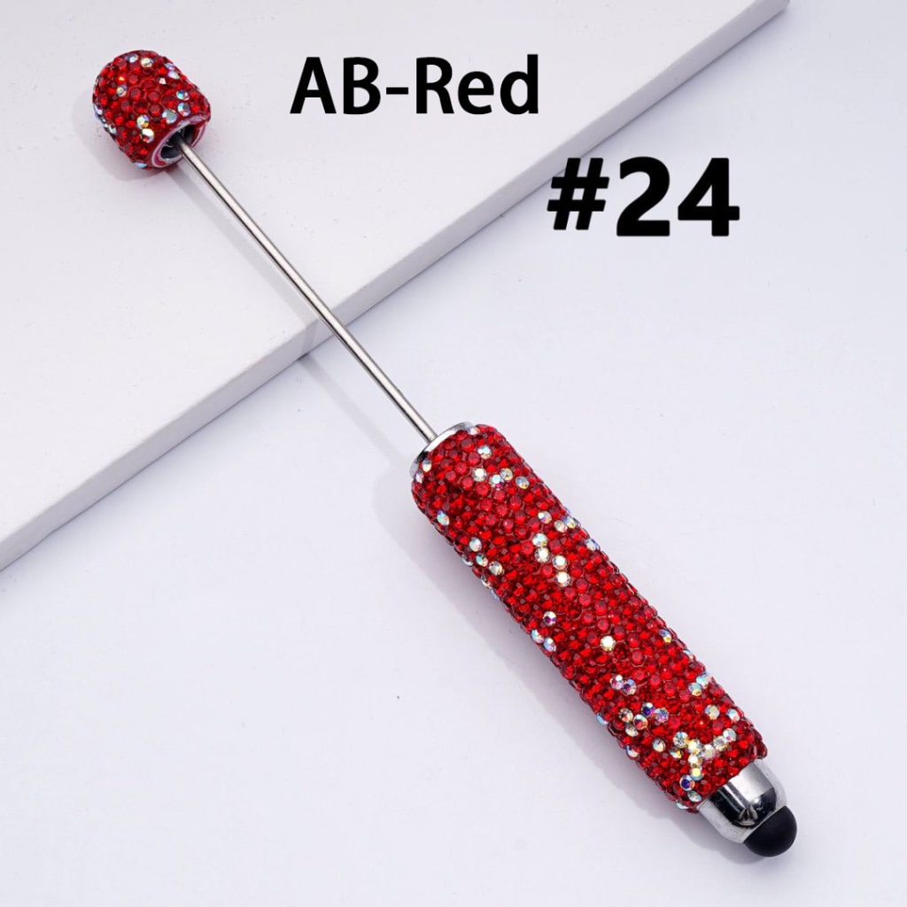 Whimsical Vivid Fruit Series Pens – Beadable Design with Clear Sugar White Accents