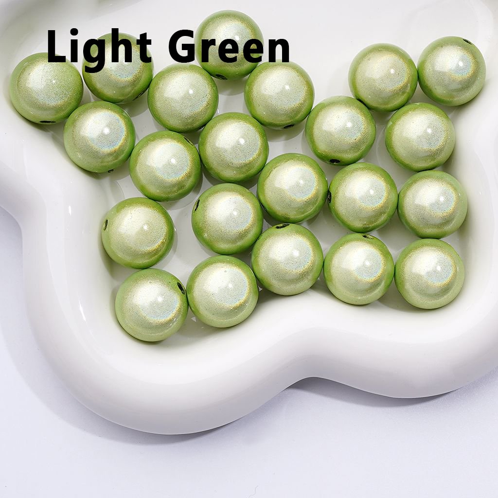Glossy Multi-Color Shiny Round Acrylic Beads, 16MM