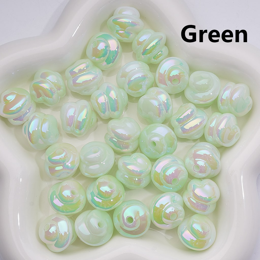 Luminous Ice Cream UV Coating Acrylic Bead 17*17MM (Single Color is available for 200pcs Whole bag)