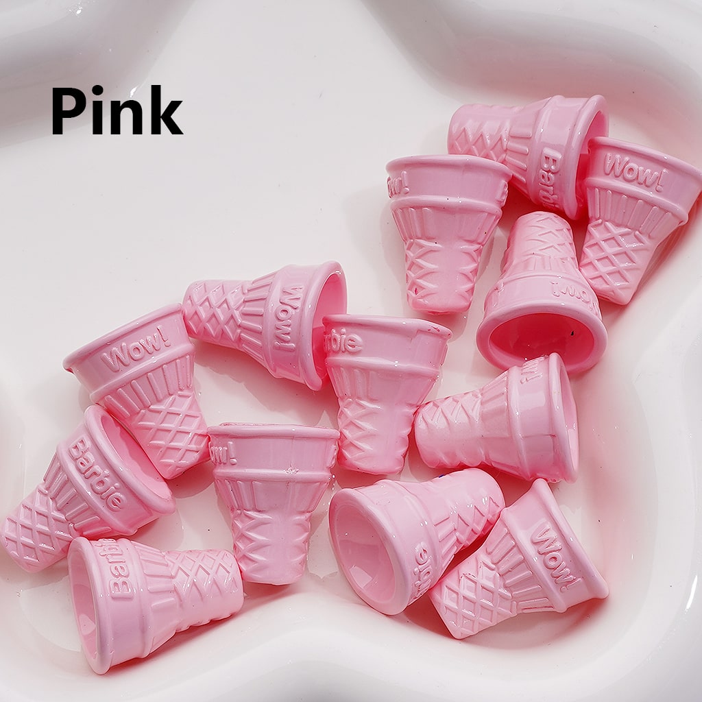 Cute Ice Cream Cone Acrylic Beads, 21*18MM (Single Color is available for 200pcs(Whole bag))