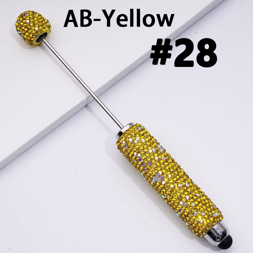 Whimsical Vivid Fruit Series Pens – Beadable Design with Clear Sugar White Accents