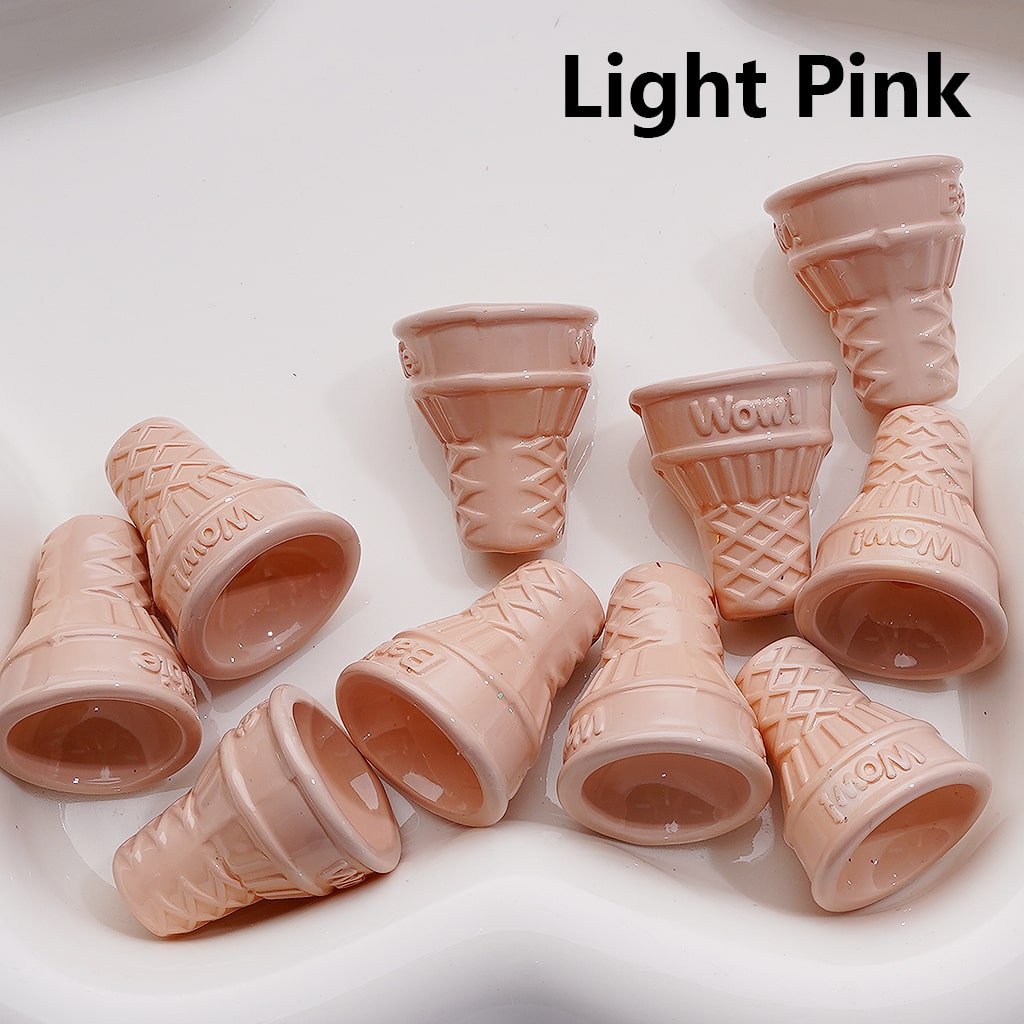 Cute Ice Cream Cone Acrylic Beads, 21*18MM (Single Color is available for 200pcs(Whole bag))