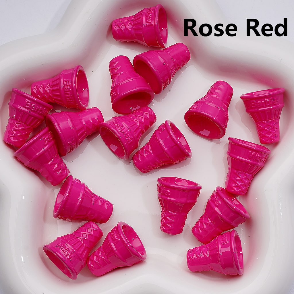 Cute Ice Cream Cone Acrylic Beads, 21*18MM (Single Color is available for 200pcs(Whole bag))
