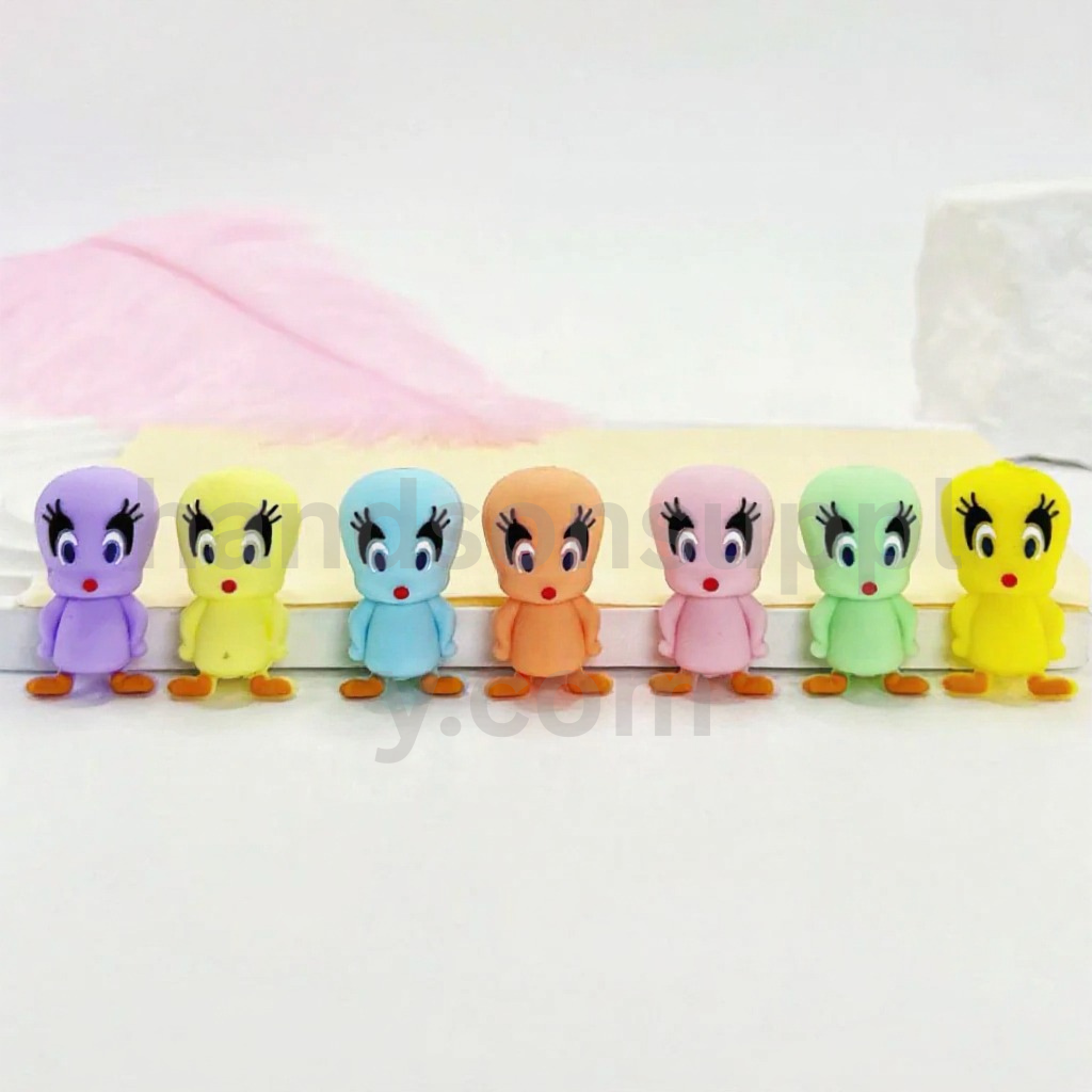 Tweety Bird 3D Cute Vivid Cartoon Silicone Focal Beads