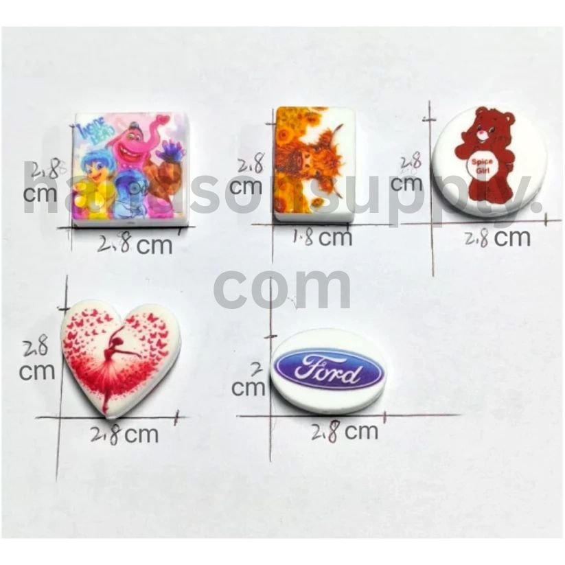 Customization of Double-Side Flat Printing Silicone Focal Beads, Please Read the Description
