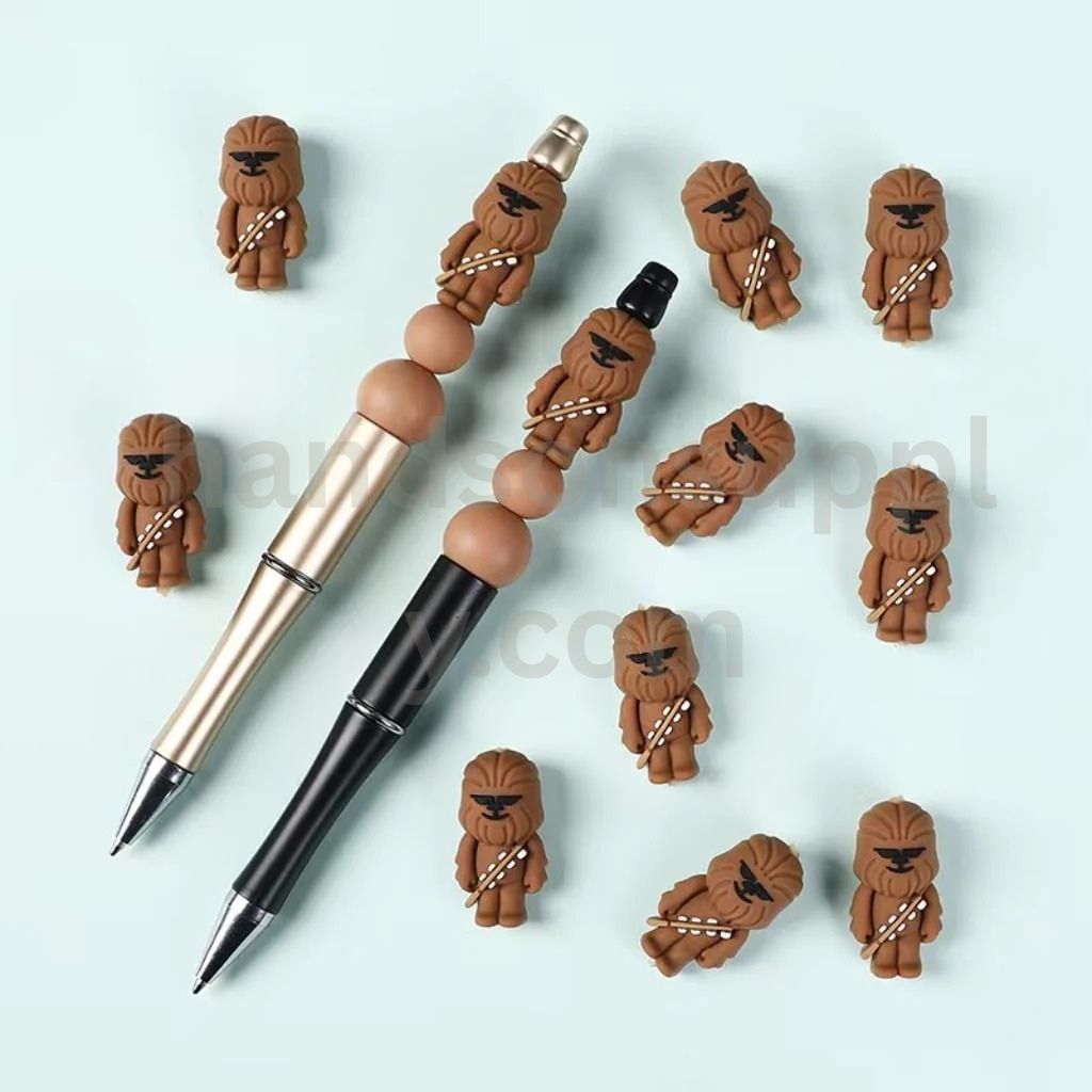 3D Star Wa Chewbacc Silicone Focal Beads