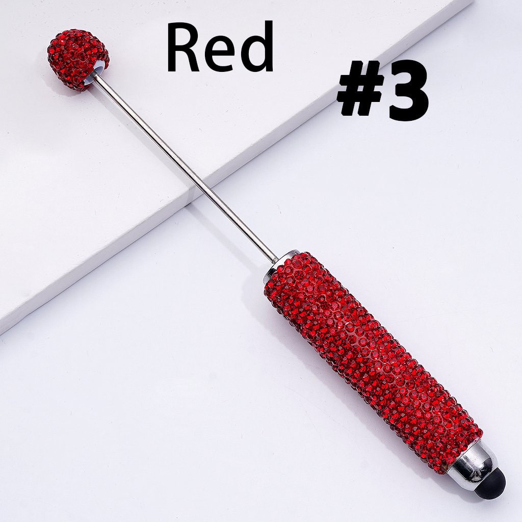 Whimsical Vivid Fruit Series Pens – Beadable Design with Clear Sugar White Accents
