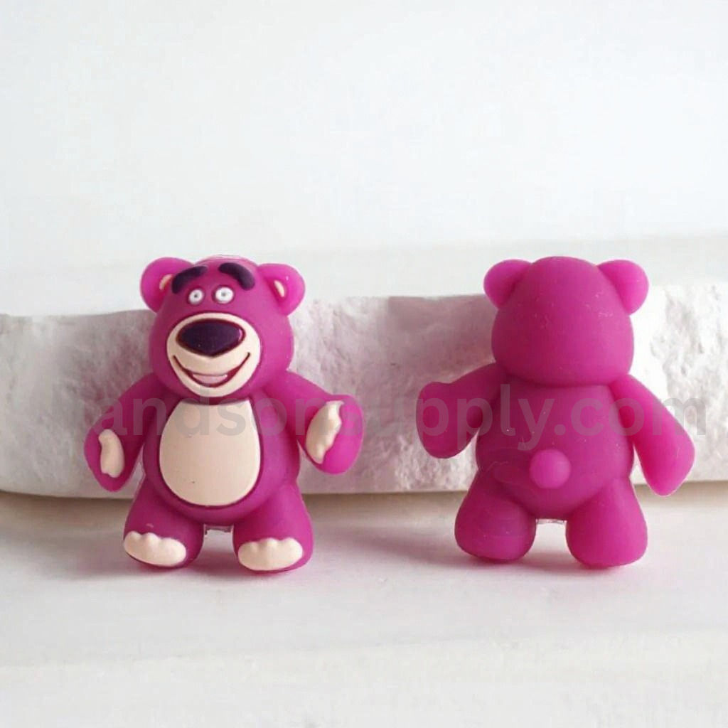 Pikach Lots Bear Alie Disne Pokemo 3D Cute Stitc Toy Stor Silicone Focal Beads