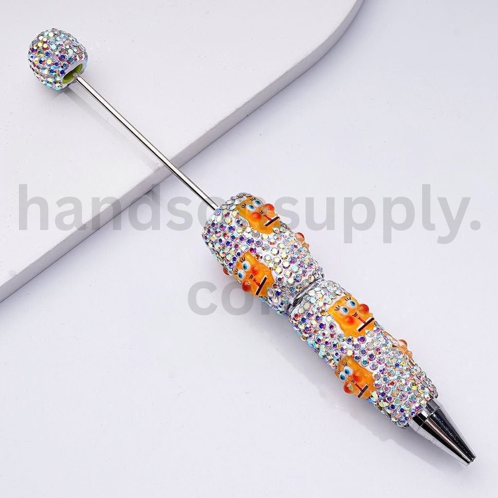 SpongeBob SquarePants Series with Full AB Rhinestone Cover Beadable Clay Pens
