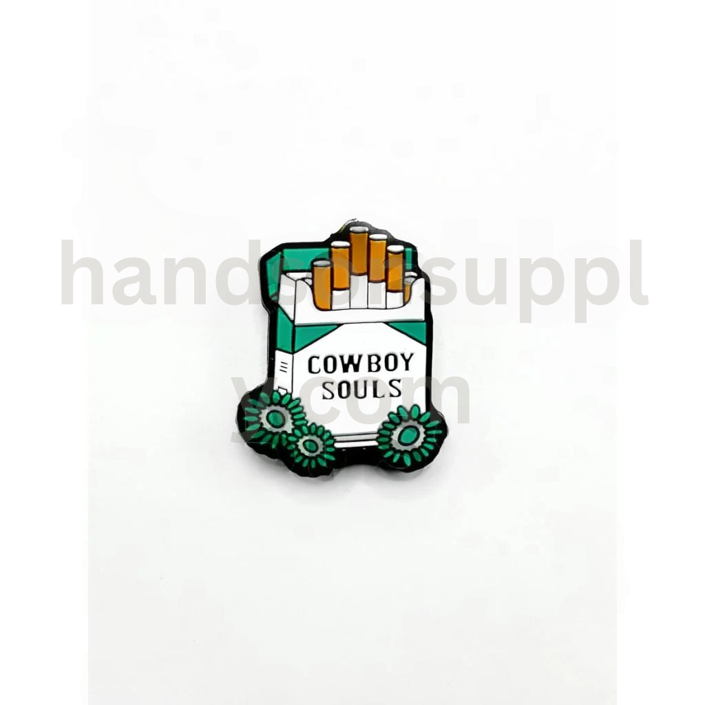 Texas Football Character with Cigarette Smoky Souls Theme Silicone Focal Beads