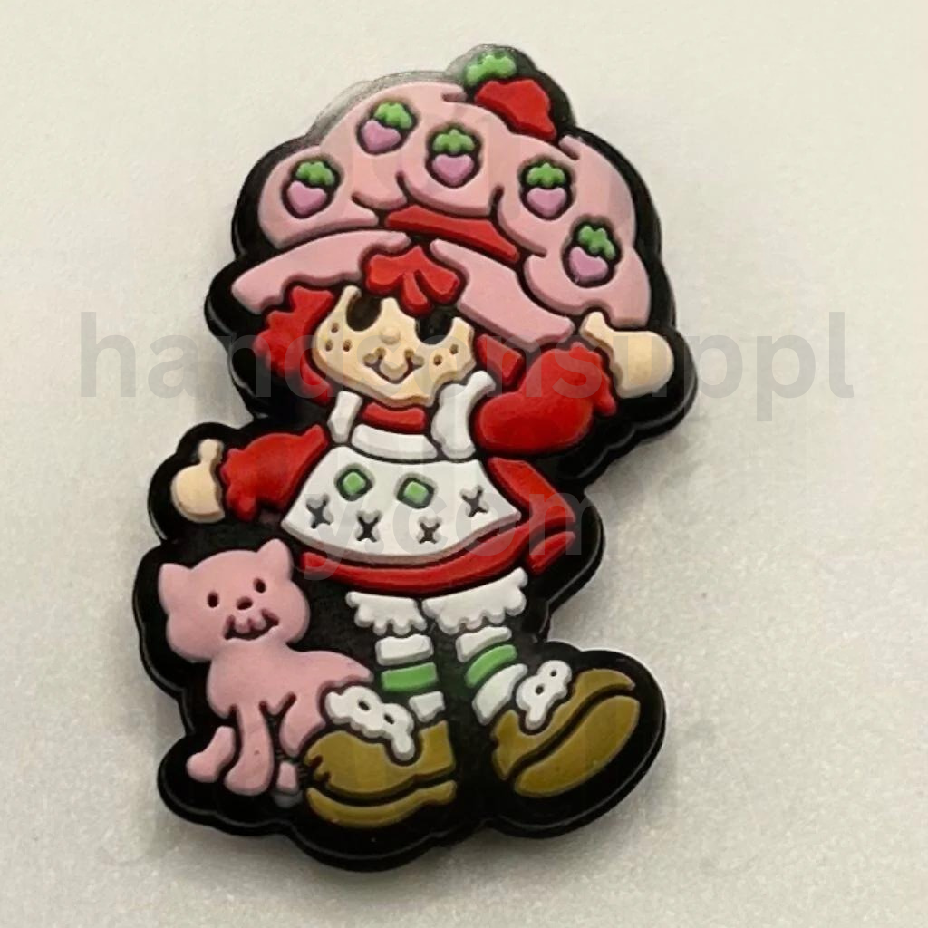 Berry Girl Style Cartoon Design Silicone Focal Beads