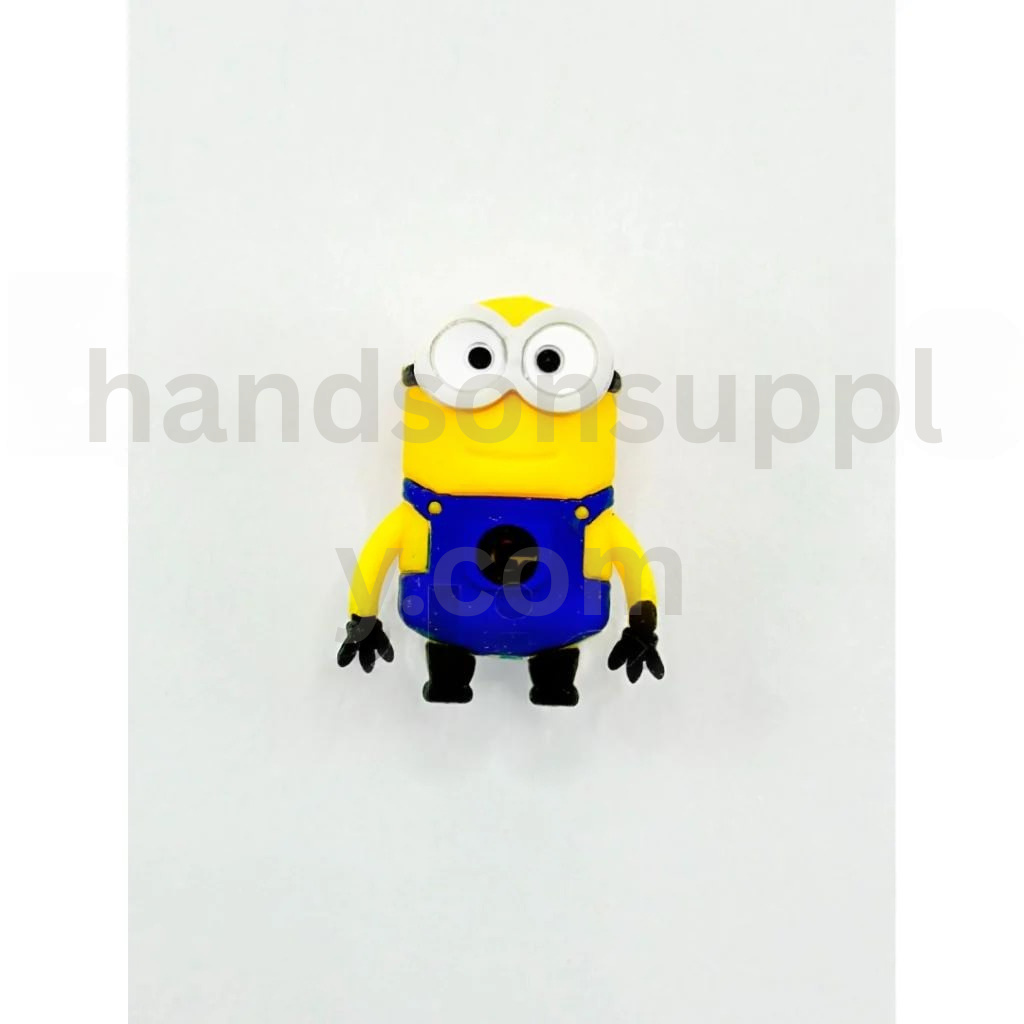 3D Cute Yellow Banana Character Character with Bonding Mold Style Silicone Focal Beads