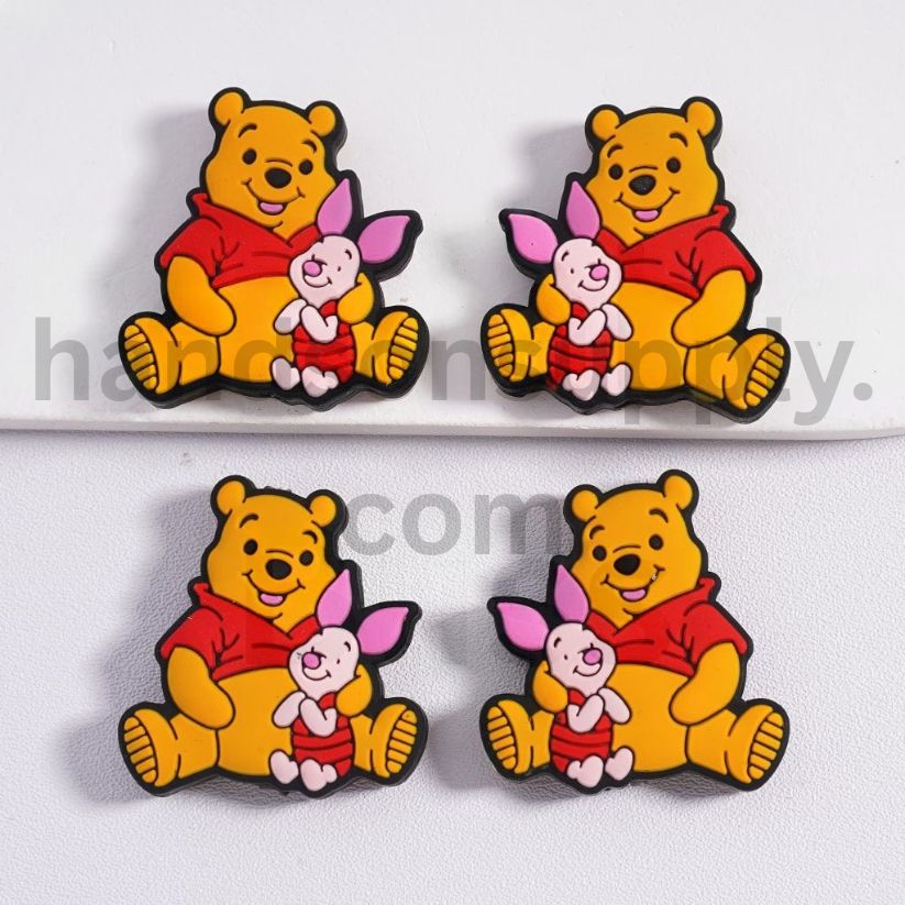Stitch Lilo & Stitch Mickey & Minnie Mouse Winnie the Pooh & Piglet Donald Duck & Daisy Angel cartoon character Silicone Focal Beads