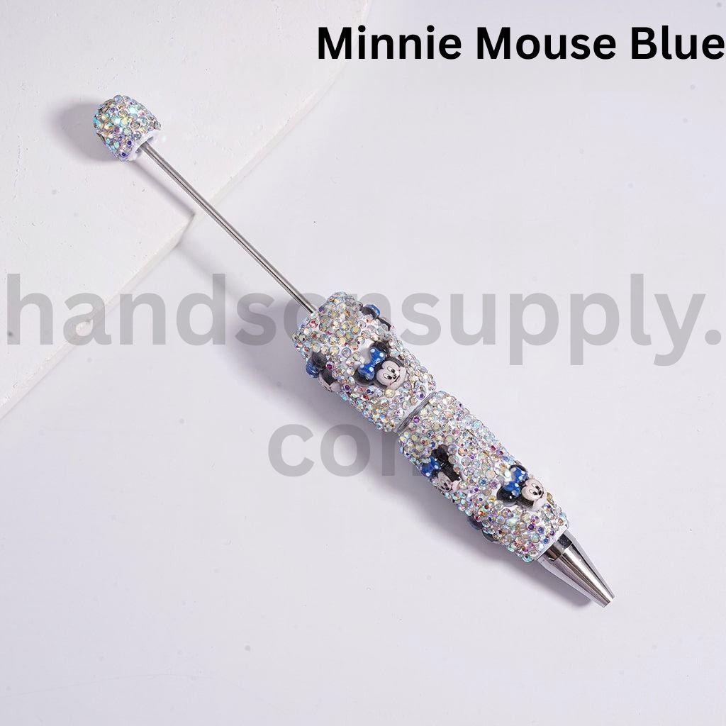 AB Rhinestones Cute Cartoon Sanrio & Friends Charms Hello Kitty, Doraemon, Donald Duck, Minni, Mickey, Kuromi, Wild Fox Beadable Clay Pens