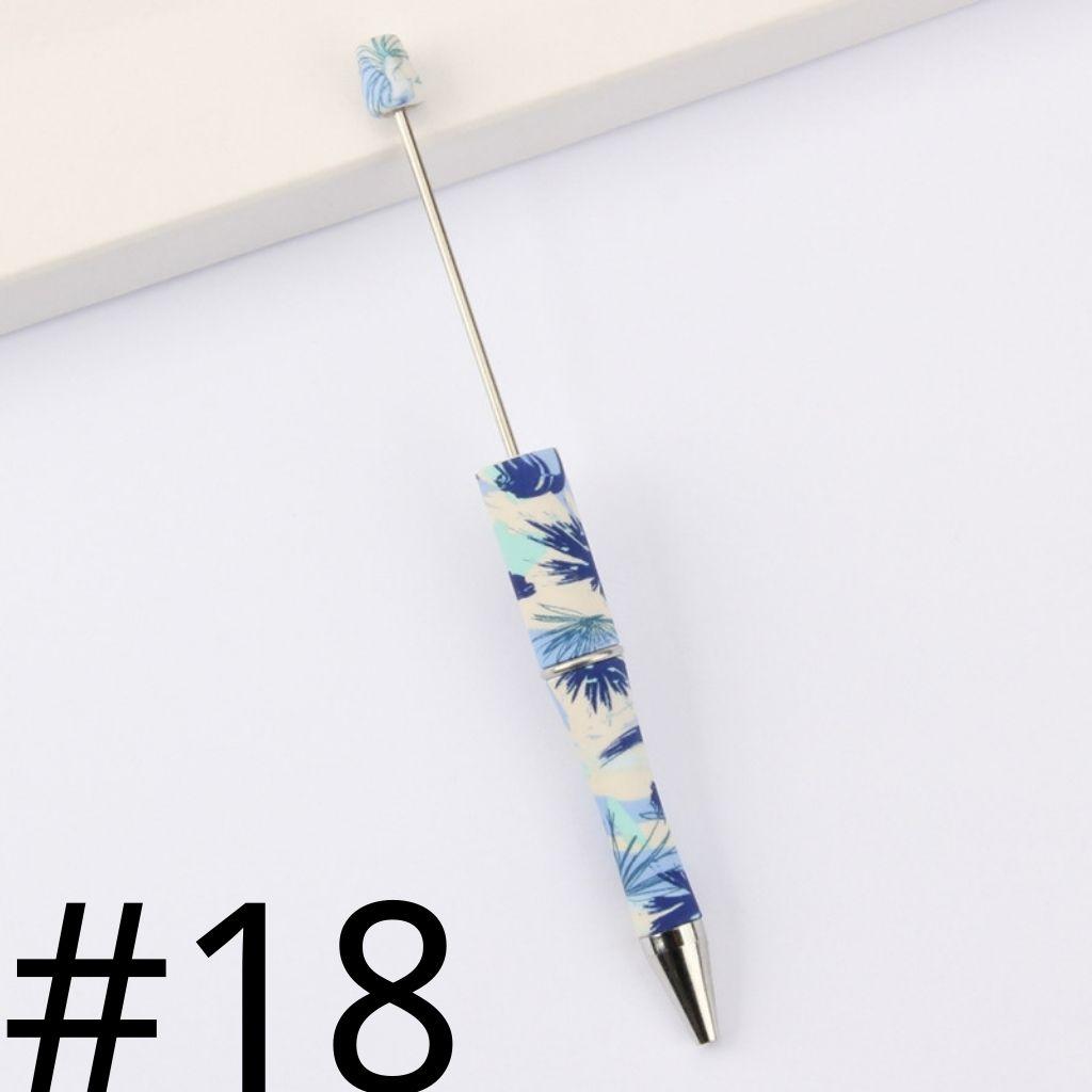Palm Leaf Printed Beadable Pens Number 18