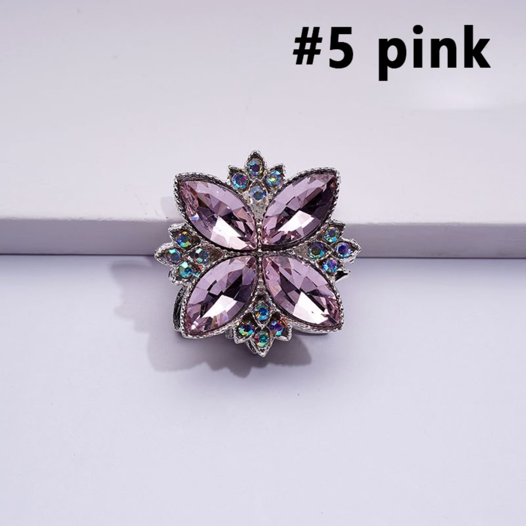 Fancy Bling Bling Silver Alloy Four Leaf Clover with Colorful & AB Rhinestones Beads, Around 26*26MM