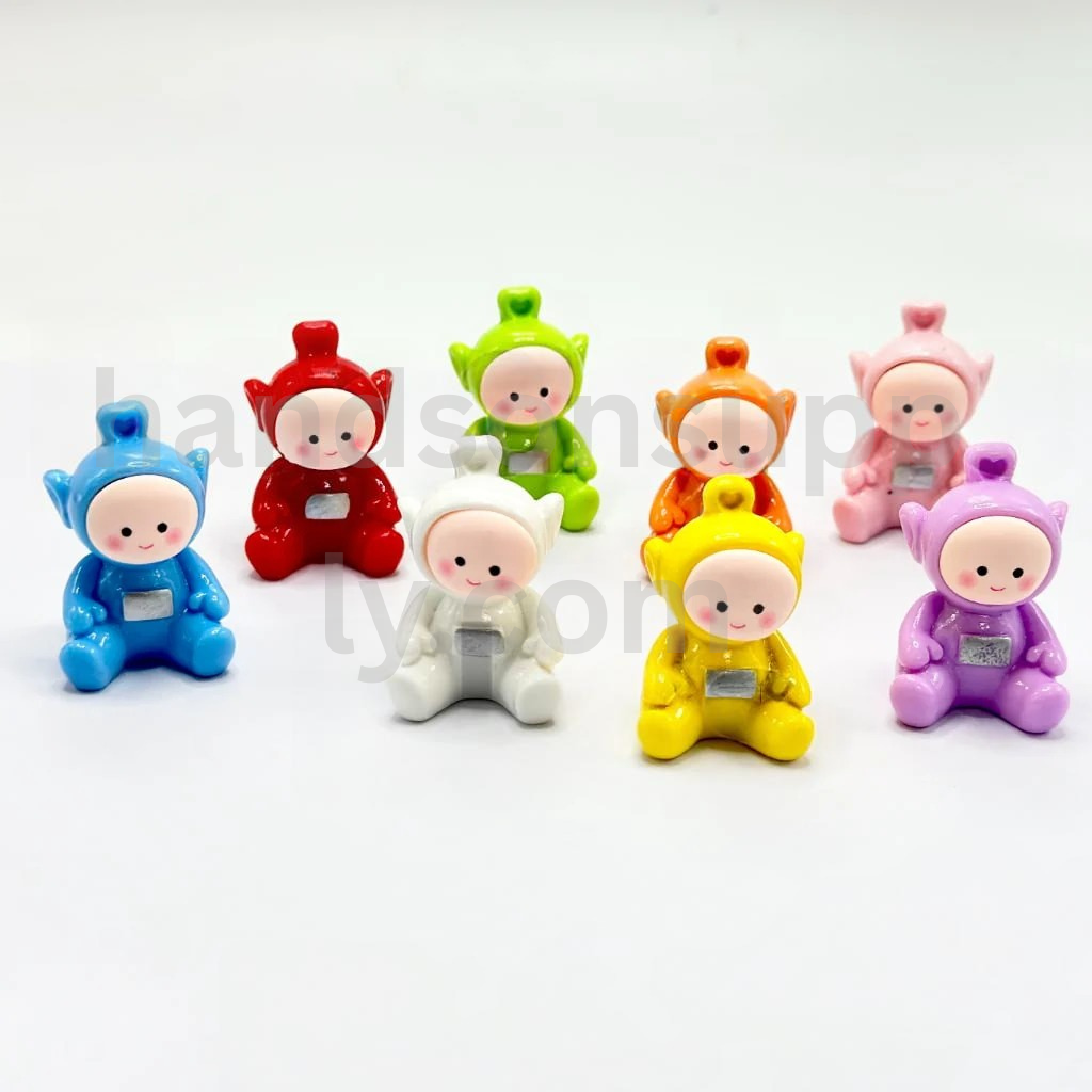 Teletubbies Cartoon Character Pen Toppers 35MM Random Mix Acrylic Beads