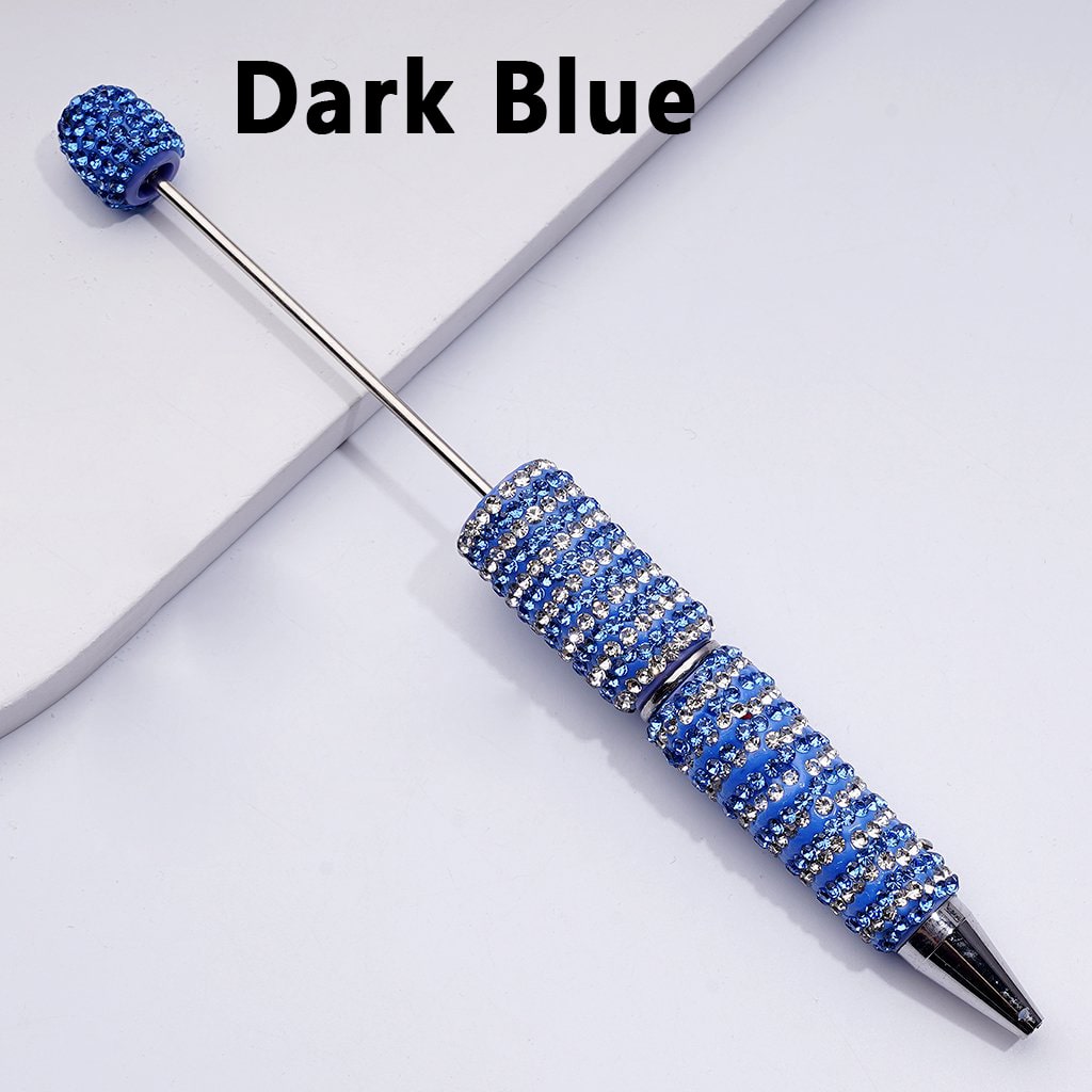 Beadable Sparkling Clay Pens – Double-Color Rhinestone Shine