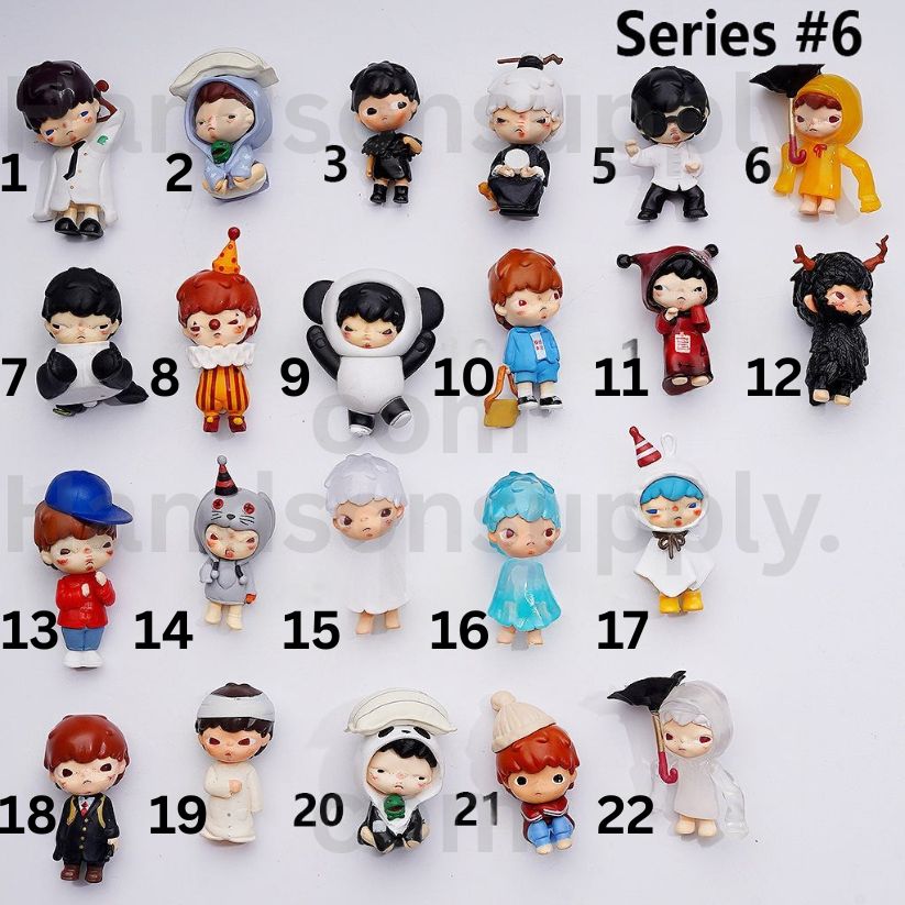 Cute Hiron Monster Doll Series Blind Box Figures Jewelry Accessories (No Hole)