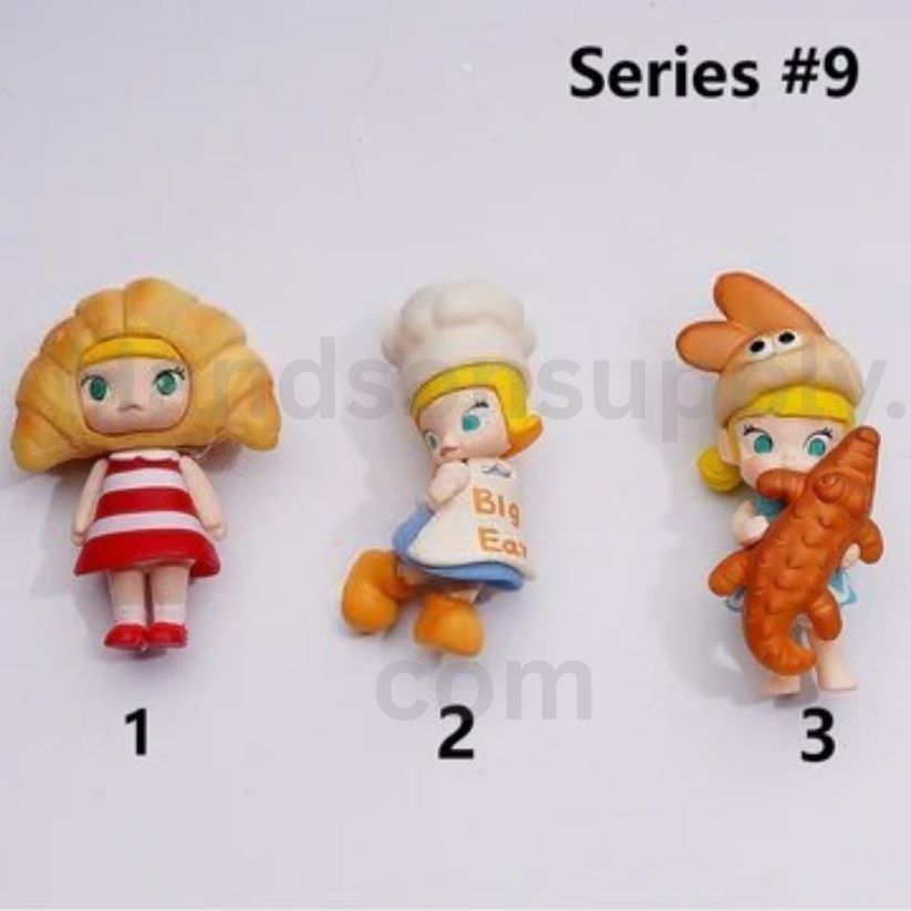 Cute Moll Bread Hea Series Pop Mar Blind Box Figures Jewelry Accessories (No Hole)