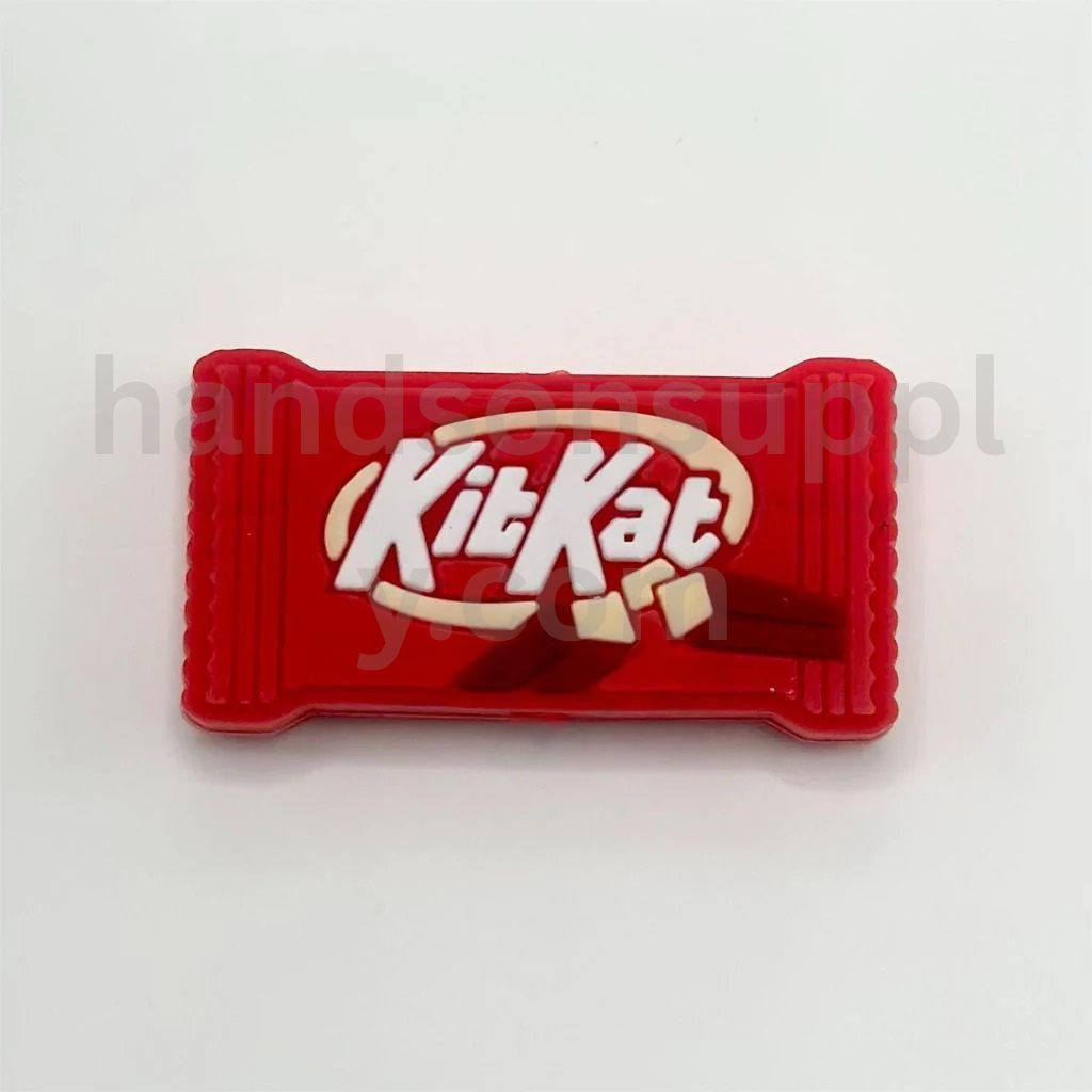 Kitkot Chocolate Biscuit Cookie with Candy Style Design Silicone Focal Beads