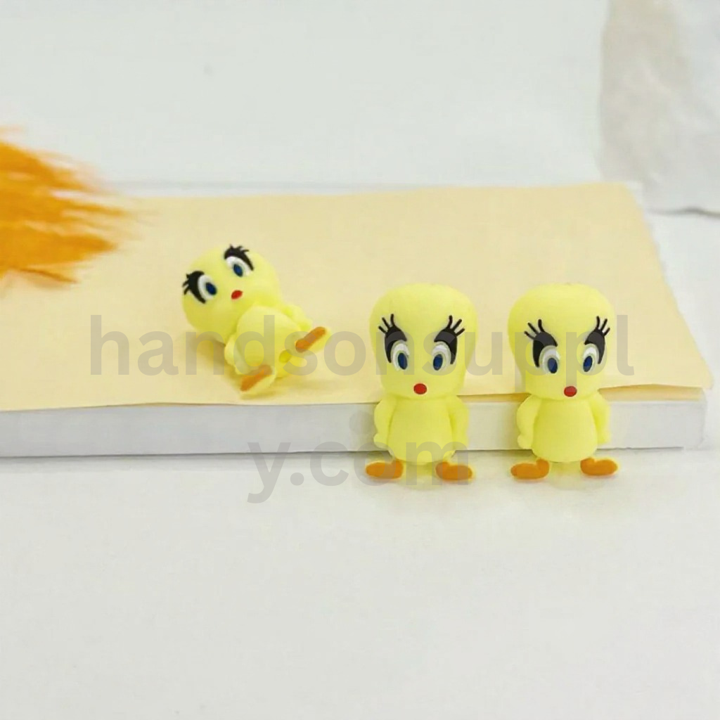 Tweety Bird 3D Cute Vivid Cartoon Silicone Focal Beads