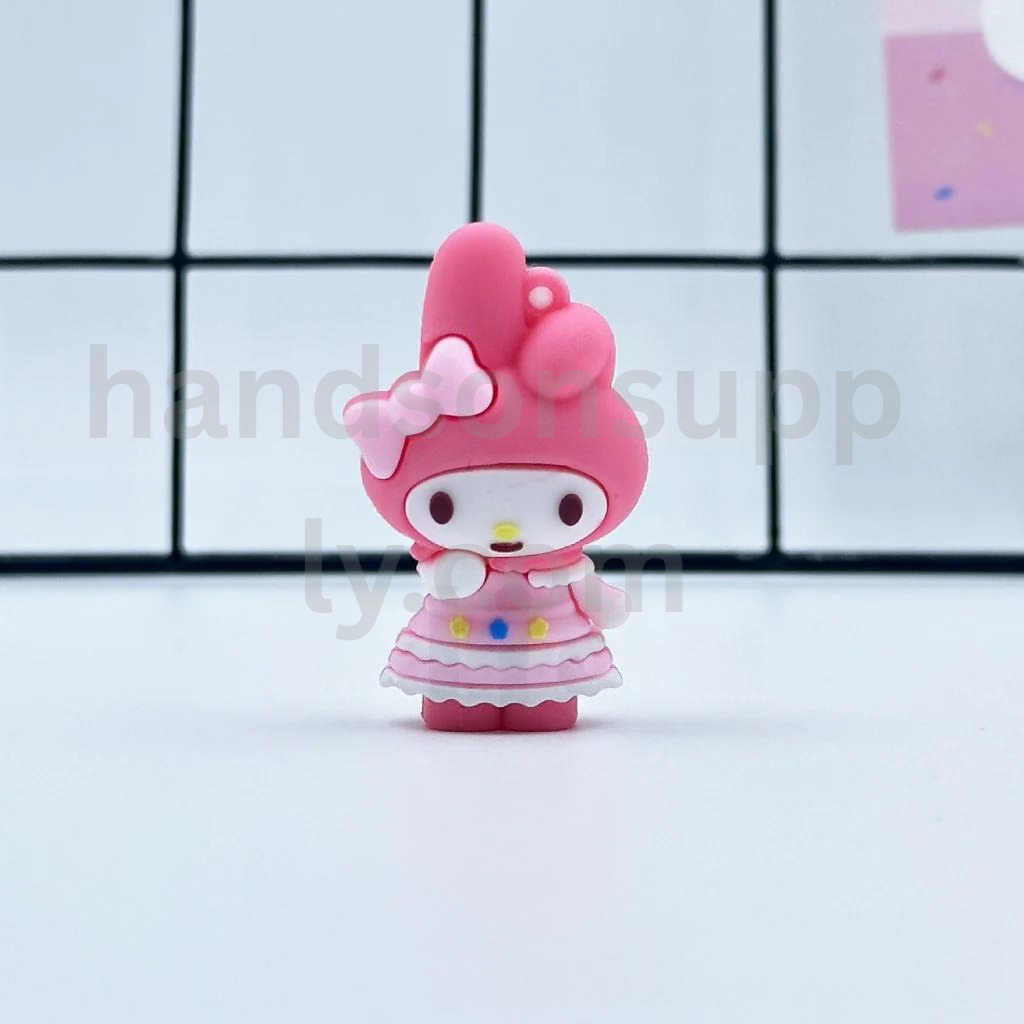 Large 3D Character Charms for Keychains 32–55MM PVC Silicone Beads