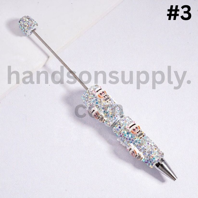 Luminous Labub in Various Costumes Beadable Clay Pen with AB Rhinestones