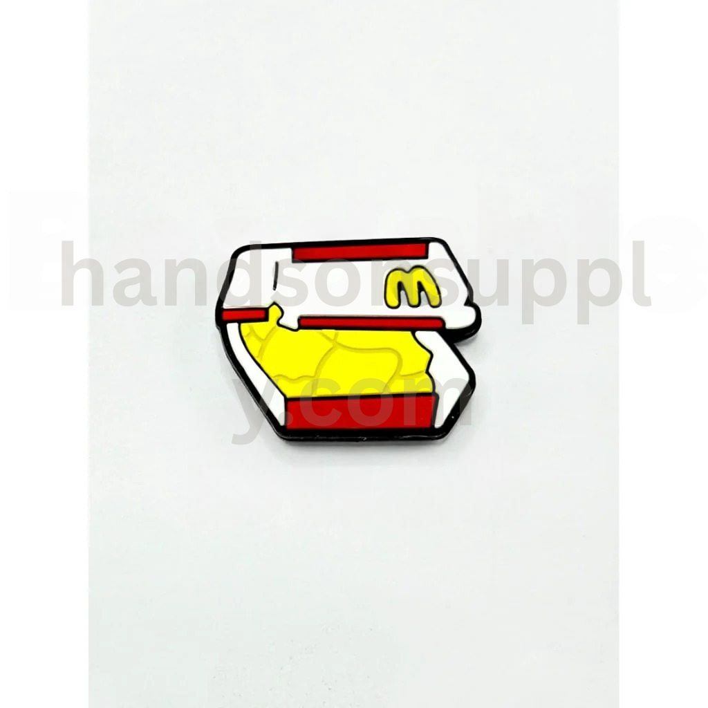 Fast Food Burger McDonal Style Silicone Focal Beads for DIY Crafts