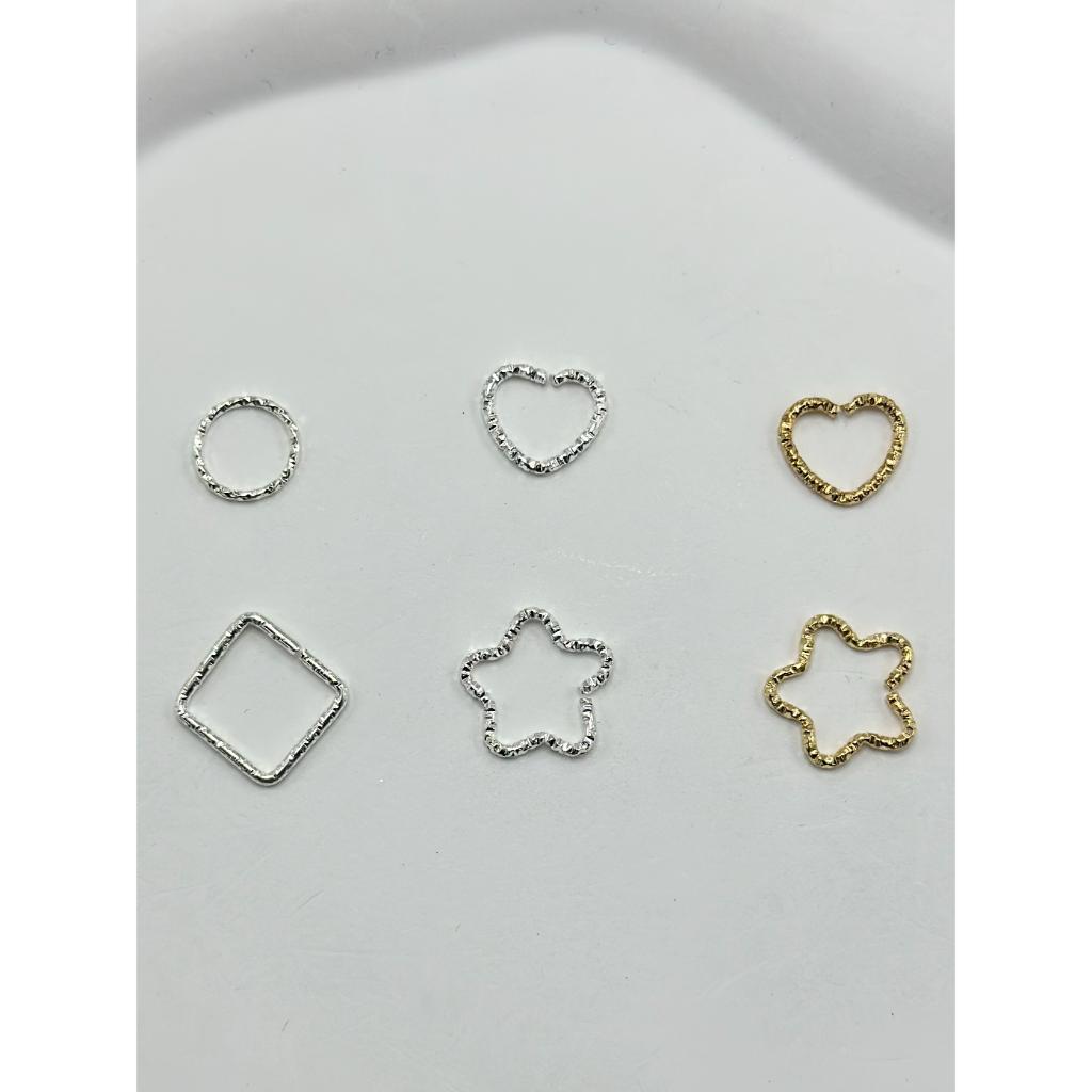 Jump Ring Alloy Pendant Various Shapes