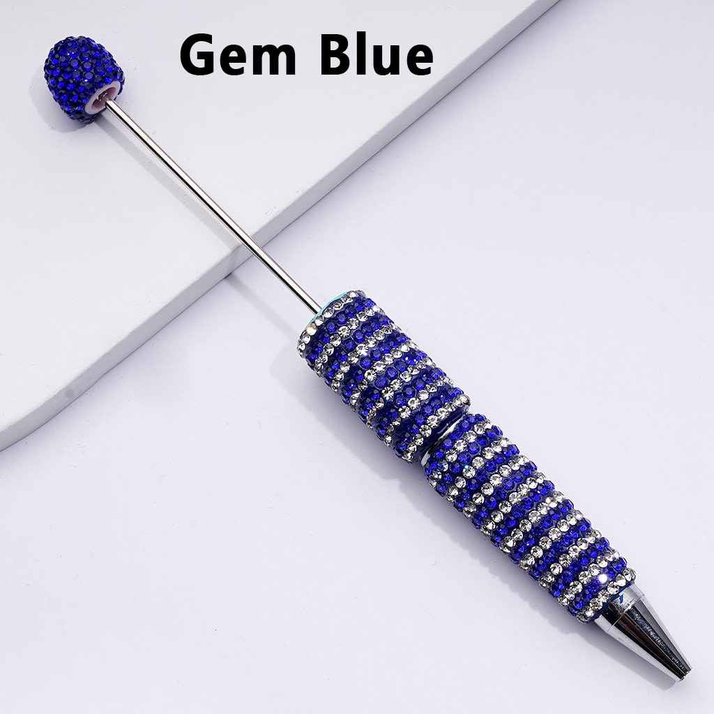 Beadable Sparkling Clay Pens – Double-Color Rhinestone Shine