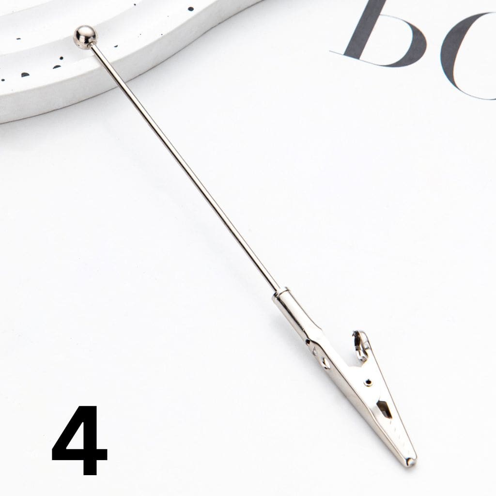 Alligator Clips Beadable Random Mix and Silver Color 138mm
