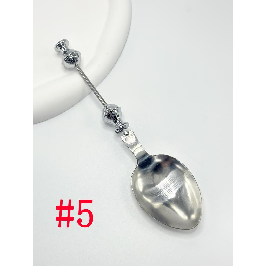 Beadable Envelope Opener, Corkscrew Bottle Opener, Cheese Butter Knife, Dessert Spoon, Fork, Teaspoon, Grill Utensils