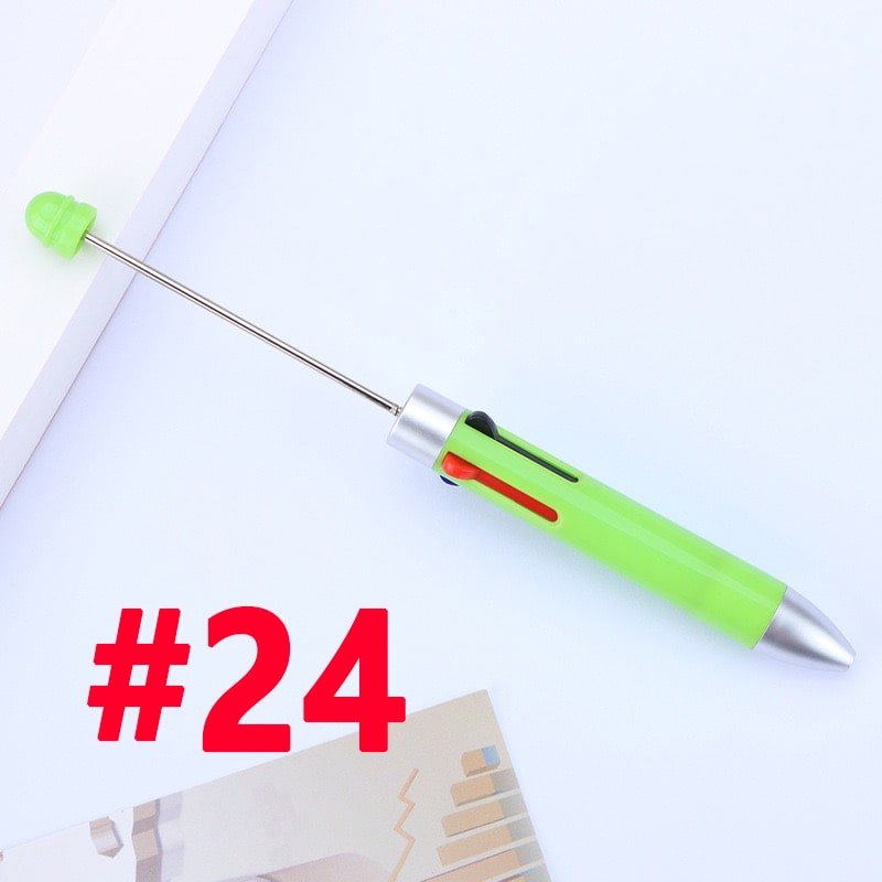 Beaded Multicolor Pens with Four Inks and Colorful pens Refills
